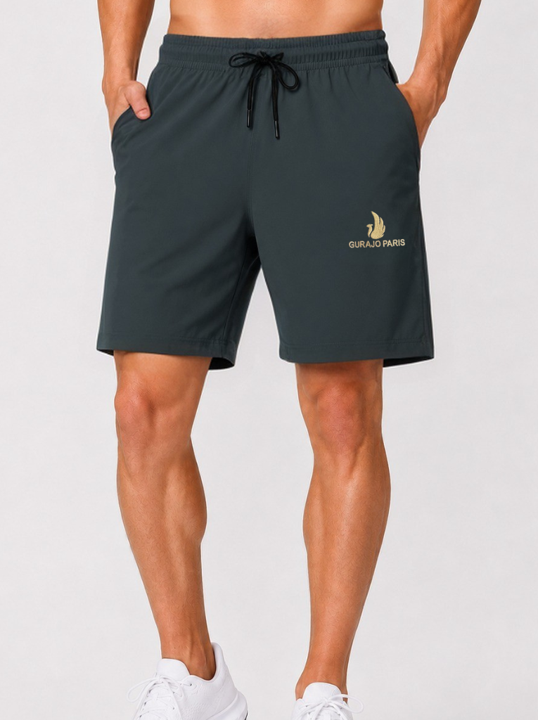 Men’s Relaxed Fit Sports Shorts – Charcoal Grey - Image 3