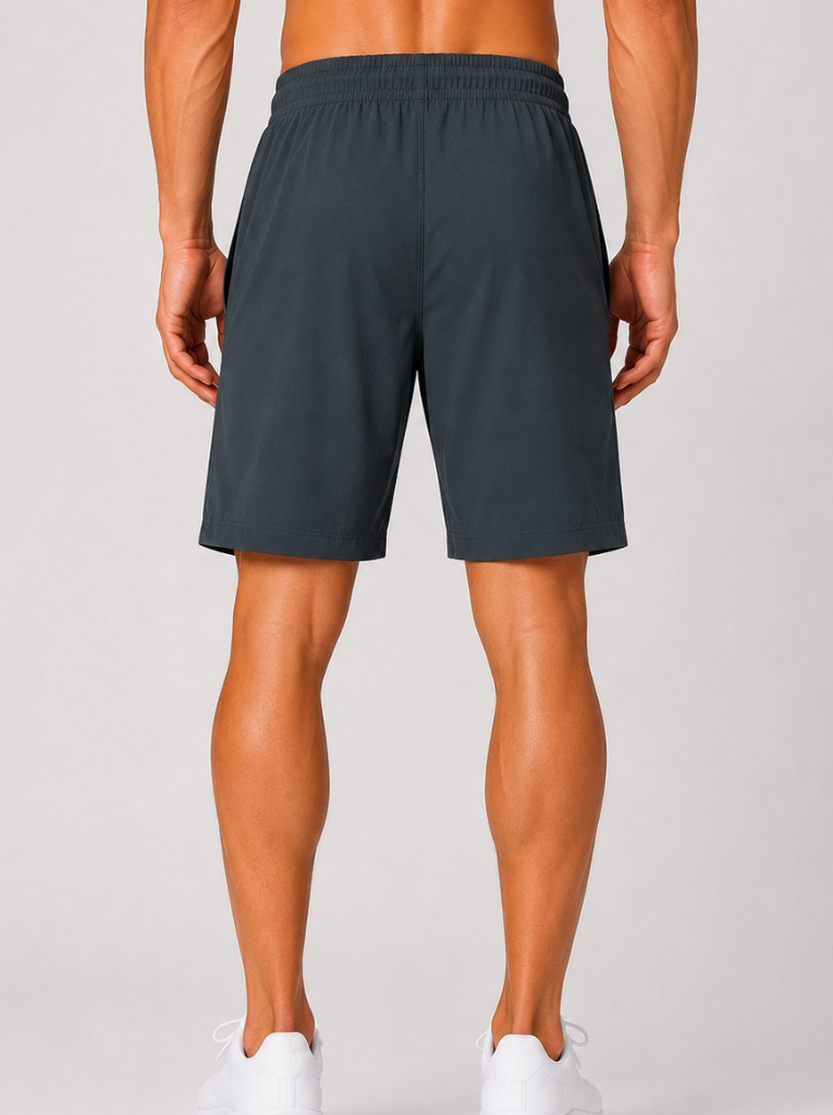 Men’s Relaxed Fit Sports Shorts – Charcoal Grey - Image 4