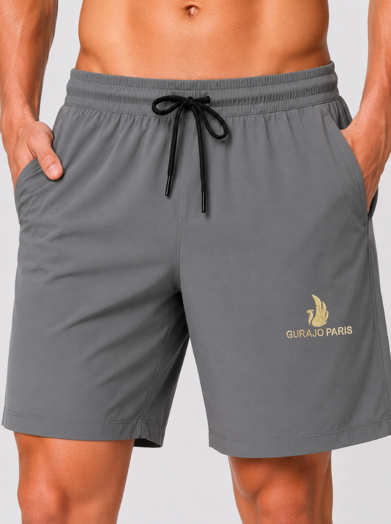 Men’s Relaxed Fit Sports Shorts – Dark Grey - Image 2