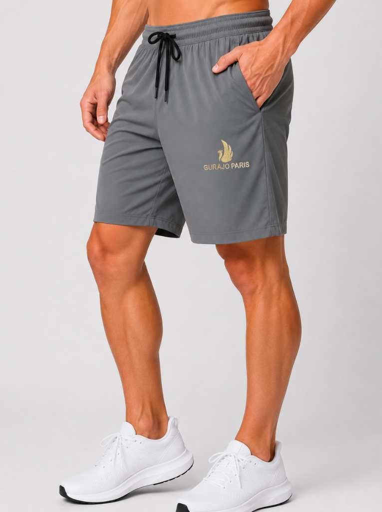 Men’s Relaxed Fit Sports Shorts – Dark Grey - Image 3