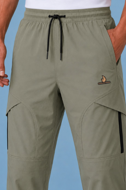 Men’s Light Olive NS Check Cargo - Image 2