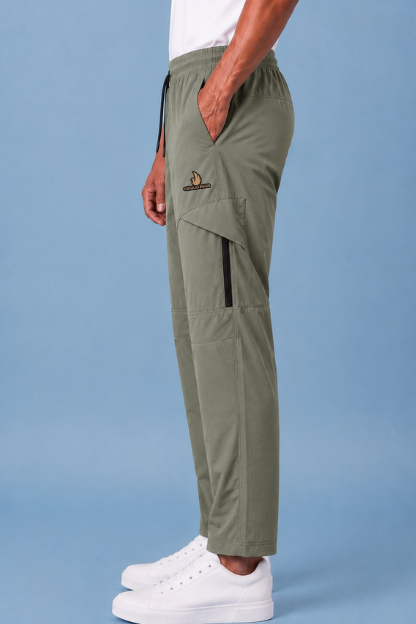 Men’s Light Olive NS Check Cargo - Image 3