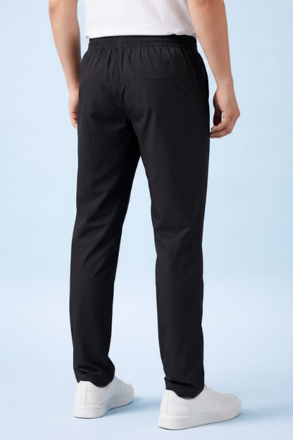 Men’s Black Check Terry Plain Lower - Image 3